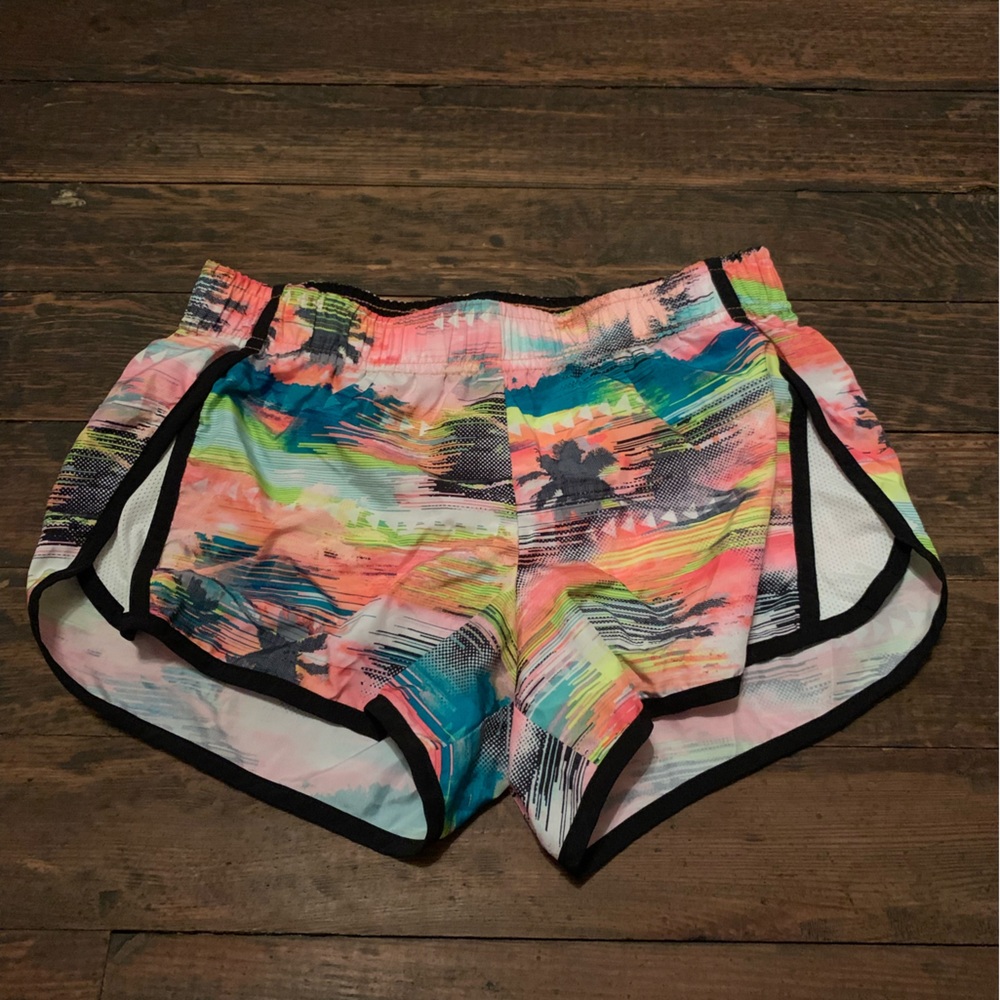 Sunset/Palm Tree Print Running Shorts